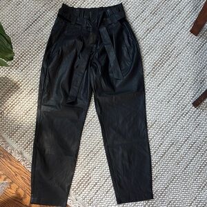 Only Black Leather Pants